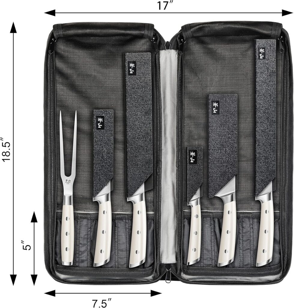 Cangshan S1 Series 1023718 German Steel Forged 7-Piece BBQ Knife Set