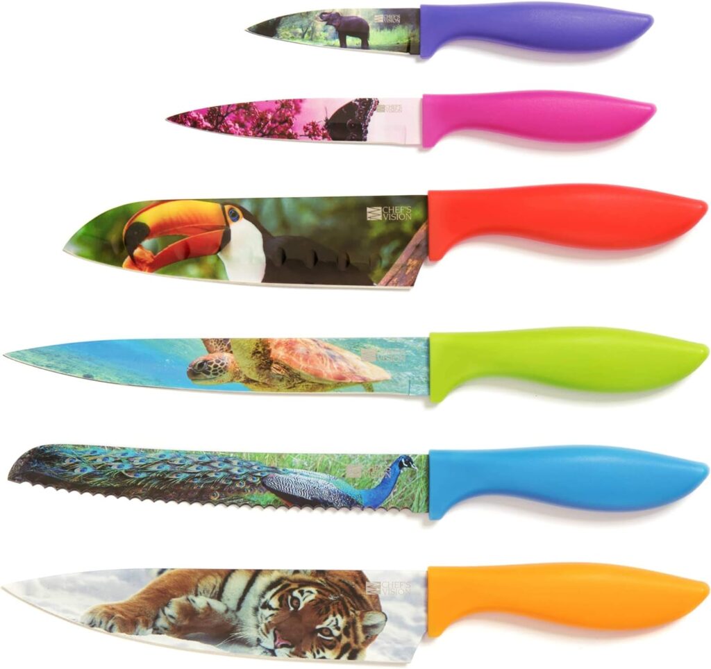 CHEFS VISION Cosmos Knife Set Bundle With Wildlife Knife Set