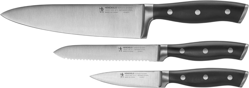 HENCKELS Forged Accent 3-pc Starter Set, Stainless Steel