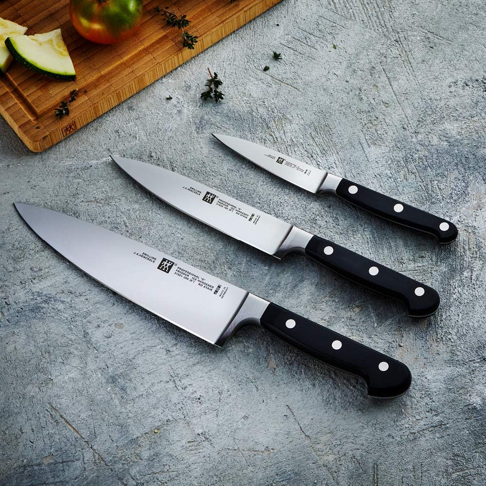 Professional S Zwilling J.A Henckels 3 Piece Knives Set, Black/Stainless Steel (35602-000-0)