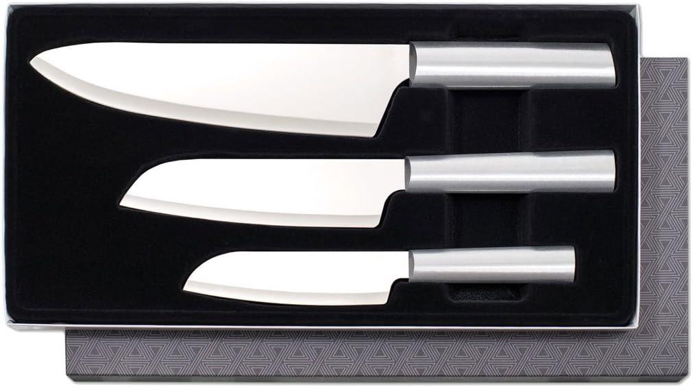 Rada Cutlery Chef Select 3-Piece Large Knife Set – Stainless Steel Culinary Knives With Aluminum Handles