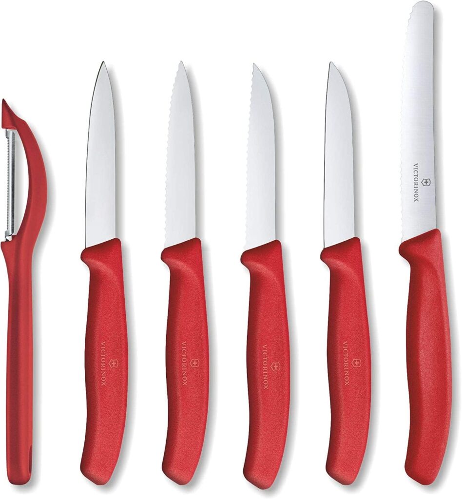 Victorinox Swiss Army 6.7111.6G Swiss Classic Knife Set Red Set of 6