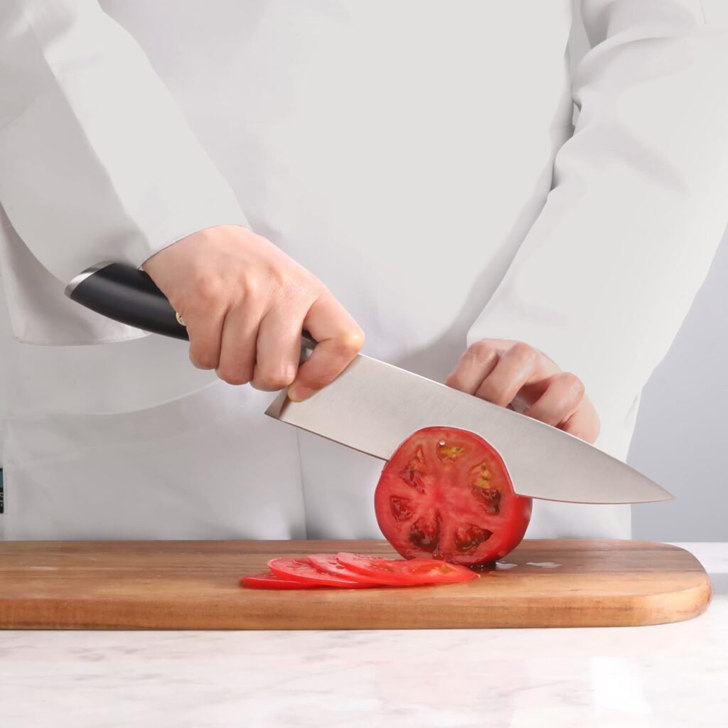 Cangshan L Series 1026917 German Steel Forged 3-Piece Starter Knife Set, Black